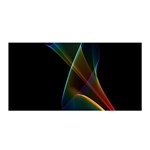 Abstract Rainbow Lily, Colorful Mystical Flower  Satin Wrap