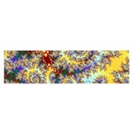 Desert Winds, Abstract Gold Purple Cactus  Satin Scarf (Oblong)