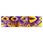 Golden Violet Crystal Palace, Abstract Cosmic Explosion Satin Scarf (Oblong)