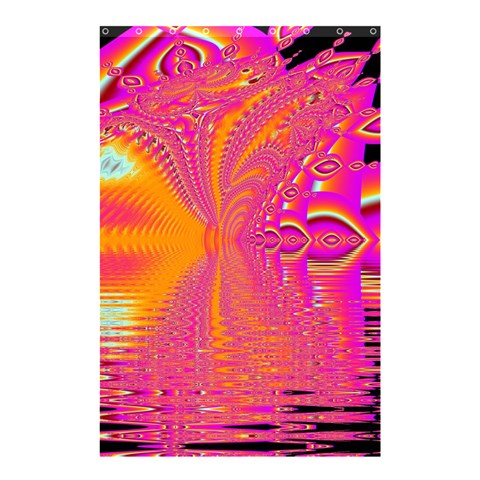 Magenta Boardwalk Carnival, Abstract Ocean Shimmer Shower Curtain 48  x 72  (Small)  from ZippyPress Curtain(48  X 72 ) - 42.18 x64.8  Curtain(48  X 72 )
