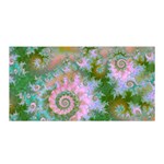 Rose Forest Green, Abstract Swirl Dance Satin Wrap