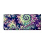 Violet Teal Sea Shells, Abstract Underwater Forest (purple Sea Horse, Abstract Ocean Waves  Hand Towel