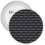 Black White Tiki Pattern 3  Buttons