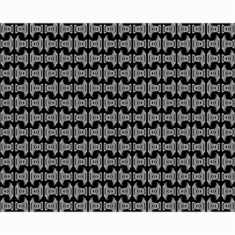 Black White Tiki Pattern Collage 8  x 10  from ZippyPress 10 x8  Print - 1