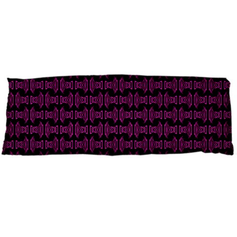 Pink Black Retro Tiki Pattern Body Pillow Case Dakimakura (Two Sides) from ZippyPress Front