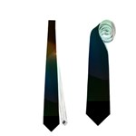 Abstract Rainbow Lily, Colorful Mystical Flower  Neckties (Two Side) 
