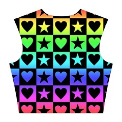 Rainbow Stars and Hearts Cotton Crop Top from ZippyPress Back
