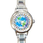 Peace wrist watch - Italian charm watch