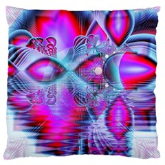 Crystal Northern Lights Palace, Abstract Ice  Standard Flano Cushion Case (Two Sides) from ZippyPress Front