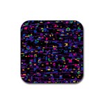 Purple galaxy Rubber Coaster (Square) 