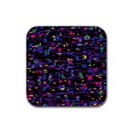 Purple galaxy Rubber Square Coaster (4 pack) 
