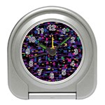 Purple galaxy Travel Alarm Clocks