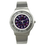 Purple galaxy Stainless Steel Watch