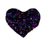 Purple galaxy Standard 16  Premium Heart Shape Cushions