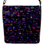 Purple galaxy Flap Messenger Bag (S)