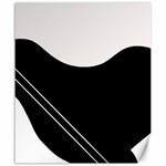 White and black abstraction Canvas 20  x 24  
