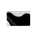 White and black abstraction Cosmetic Bag (Small) 