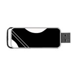 White and black abstraction Portable USB Flash (Two Sides)