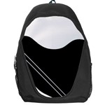 White and black abstraction Backpack Bag