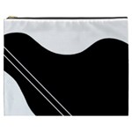 White and black abstraction Cosmetic Bag (XXXL) 
