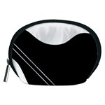 White and black abstraction Accessory Pouches (Medium) 