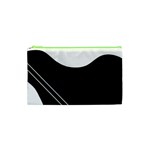 White and black abstraction Cosmetic Bag (XS)