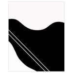 White and black abstraction Drawstring Bag (Small)