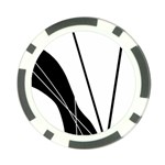 White and Black  Poker Chip Card Guards
