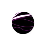Purple, white and black lines Golf Ball Marker