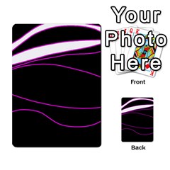 Purple, white and black lines Multi Back 35