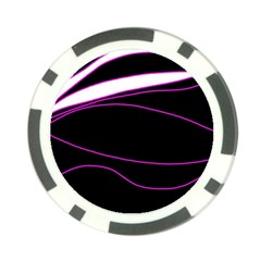 Purple, white and black lines Poker Chip Card Guards (10 pack)  from ZippyPress Front
