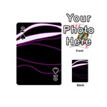 Purple, white and black lines Playing Cards 54 (Mini) 