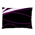 Purple, white and black lines Pillow Case (Two Sides)