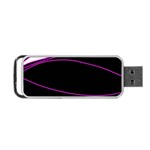 Purple, white and black lines Portable USB Flash (One Side)