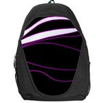 Purple, white and black lines Backpack Bag