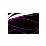Purple, white and black lines Satin Wrap