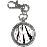 Red, white and black elegant design Key Chain Watches