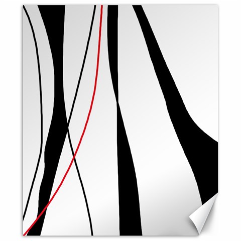 Red, white and black elegant design Canvas 20  x 24   from ZippyPress 19.57 x23.15  Canvas - 1