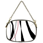 Red, white and black elegant design Chain Purses (Two Sides) 