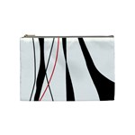 Red, white and black elegant design Cosmetic Bag (Medium) 