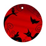 Halloween landscape Ornament (Round) 