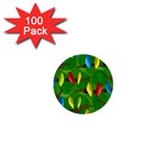 Parrots Flock 1  Mini Buttons (100 pack) 