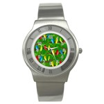 Parrots Flock Stainless Steel Watch