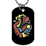 Colorful abstract spot Dog Tag (Two Sides)