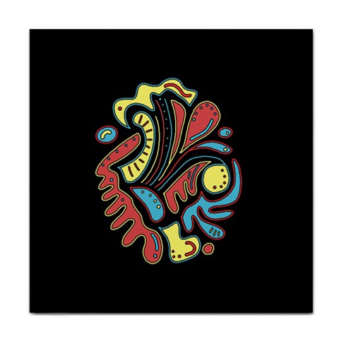 Colorful abstract spot Face Towel from ZippyPress Front