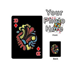 Colorful abstract spot Playing Cards 54 (Mini)  from ZippyPress Front - Diamond10