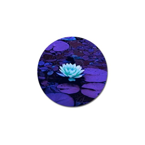 Lotus Flower Magical Colors Purple Blue Turquoise Golf Ball Marker (4 pack) from ZippyPress Front