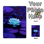 Lotus Flower Magical Colors Purple Blue Turquoise Multi-purpose Cards (Rectangle) 