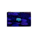 Lotus Flower Magical Colors Purple Blue Turquoise Cosmetic Bag (Small) 