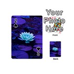 Lotus Flower Magical Colors Purple Blue Turquoise Playing Cards 54 (Mini) 
